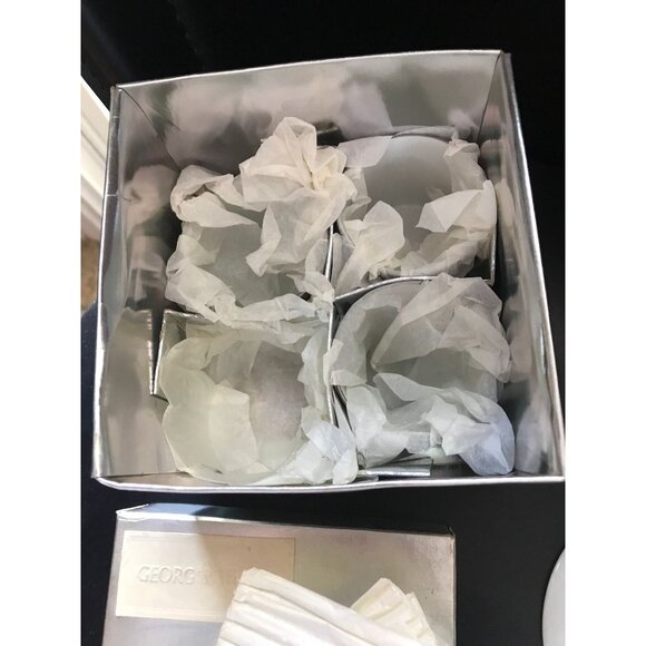 1970 GEORG JENSON Set Of Four Demitasse Cups Saucers Fitz & Floyd  New In Box - Picture 10 of 10